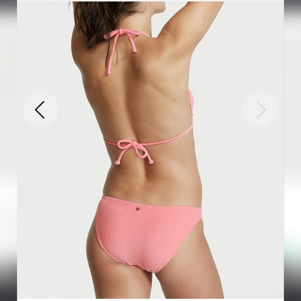 BIKINI BOTTOM Victoria's Secret Essential Terry Bottom 👙  Swim in Pink Cocktail - Picture 7 of 12